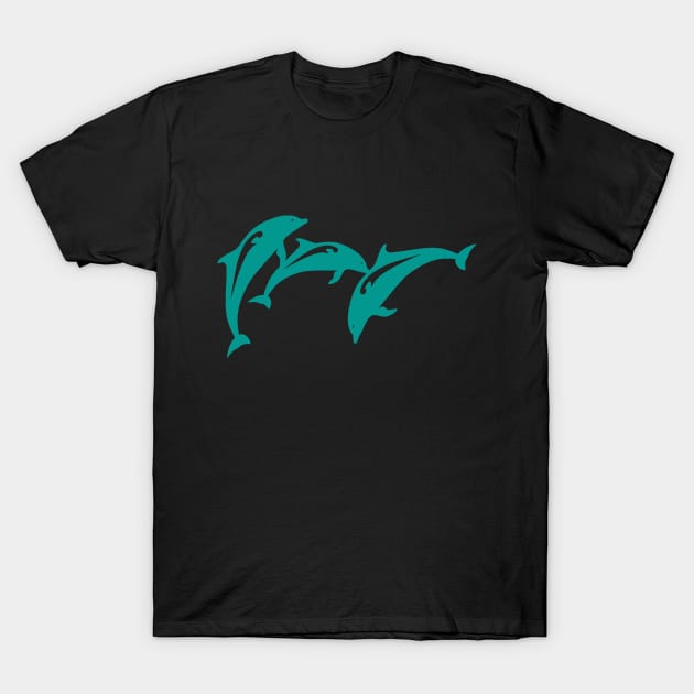Lovely dolphins T-Shirt by halazidan
